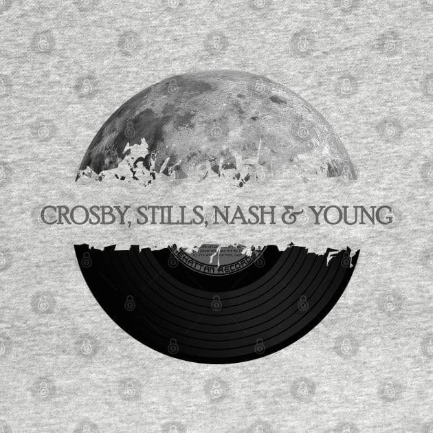 Crosby, Stills, Nash & Young moon vinyl by hany moon